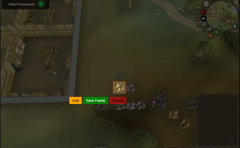 Selecting a target on screen